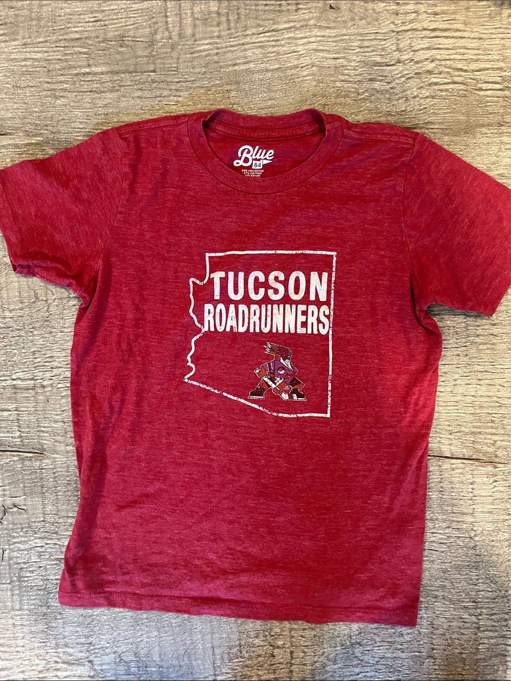 Blue 84 Red Tucson Roadrunners Graphic Tee